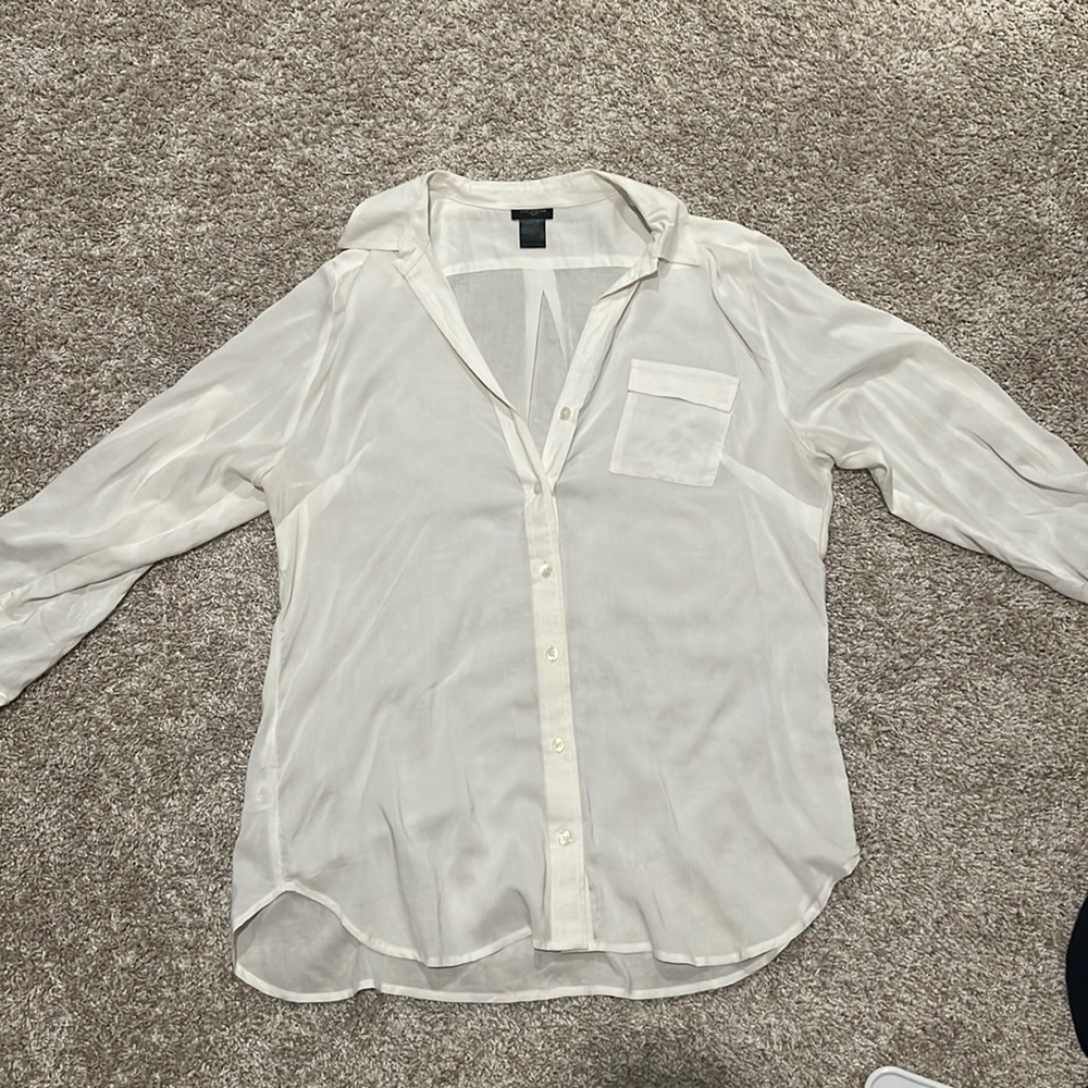 Ann Taylor white button up
